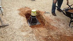 in ground for pouring